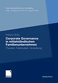 E-Book (pdf) Corporate Governance in mittelständischen Familienunternehmen von Patrick Ulrich