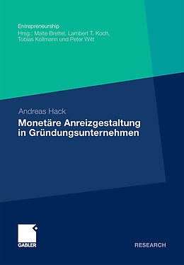 E-Book (pdf) Monetäre Anreizgestaltung in Gründungsunternehmen von Andreas Hack