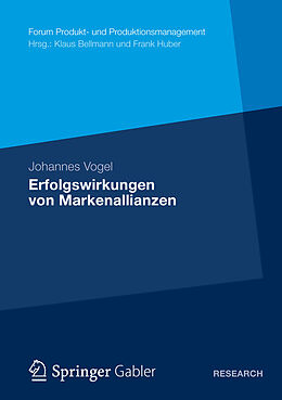 E-Book (pdf) Erfolgswirkungen von Markenallianzen von Johannes Vogel