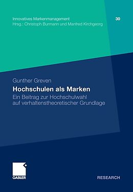 E-Book (pdf) Hochschulen als Marken von Gunther Greven
