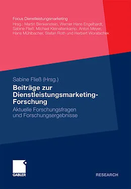 E-Book (pdf) Beiträge zur Dienstleistungsmarketing-Forschung von Sabine Fließ