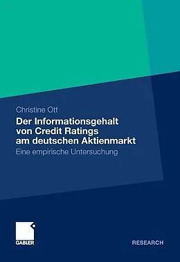 E-Book (pdf) Der Informationsgehalt von Credit Ratings am deutschen Aktienmarkt von Christine Ott