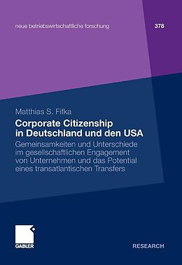 E-Book (pdf) Corporate Citizenship in Deutschland und den USA von Matthias Fifka