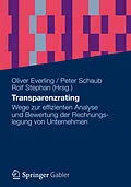 E-Book (pdf) Transparenzrating von Oliver Everling, Peter Schaub, Rolf Stephan