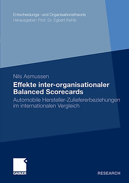 E-Book (pdf) Effekte inter-organisationaler Balanced Scorecards von Nils Asmussen