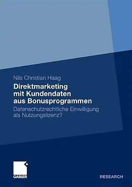 E-Book (pdf) Direktmarketing mit Kundendaten aus Bonusprogrammen von Nils Christian Haag