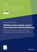 E-Book (pdf) Wettbewerbsvorteile durch internationale Wertschöpfung von Alexander Bode