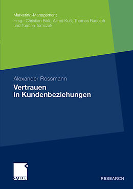E-Book (pdf) Vertrauen in Kundenbeziehungen von Alexander Rossmann