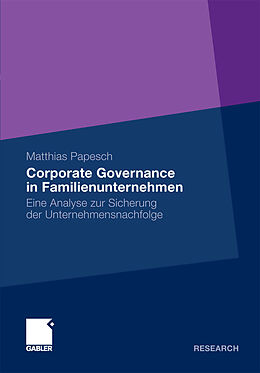 E-Book (pdf) Corporate Governance in Familienunternehmen von Matthias Papesch