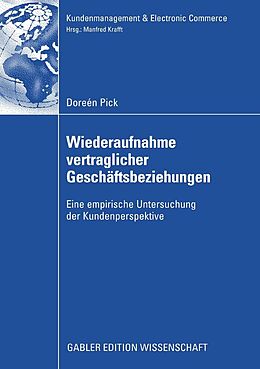 E-Book (pdf) Wiederaufnahme vertraglicher Geschäftsbeziehungen von Doreén Pick