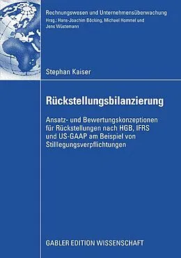 E-Book (pdf) Rückstellungsbilanzierung von Stephan Kaiser
