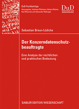 E-Book (pdf) Der Konzerndatenschutzbeauftragte von Sebastian Braun-Lüdicke
