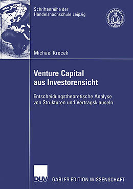 Kartonierter Einband Venture Capital aus Investorensicht von Michael Krecek