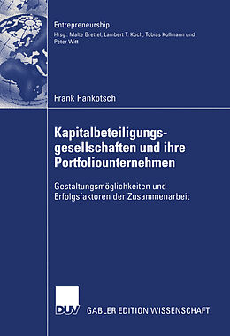 Kartonierter Einband Kapitalbeteiligungsgesellschaften und ihre Portfoliounternehmen von Frank Pankotsch