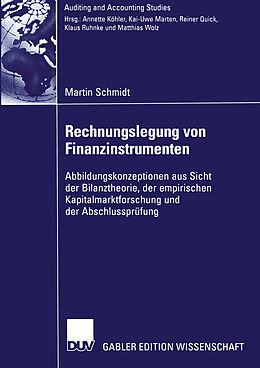 Kartonierter Einband Rechnungslegung von Finanzinstrumenten von Martin Schmidt