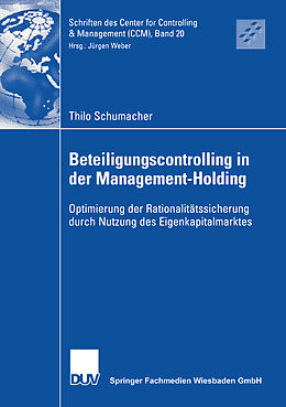Kartonierter Einband Beteiligungscontrolling in der Management-Holding von Thilo Schumacher