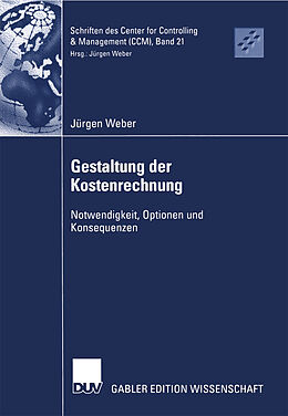 Kartonierter Einband Gestaltung der Kostenrechnung von Jürgen Weber