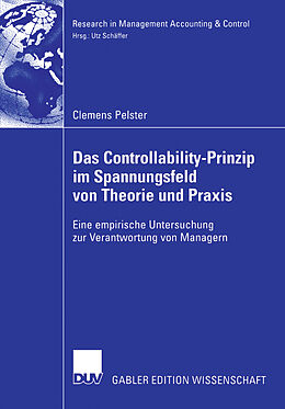 Kartonierter Einband Das Controllability-Prinzip im Spannungsfeld von Theorie und Praxis von Clemens Pelster