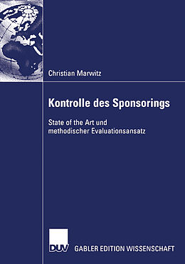 Kartonierter Einband Kontrolle des Sponsorings von Christian Marwitz