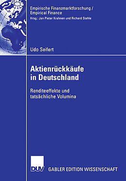 Kartonierter Einband Aktienrückkäufe in Deutschland von Udo Seifert
