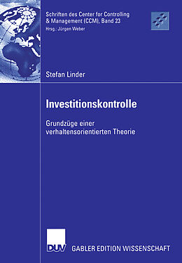 Kartonierter Einband Investitionskontrolle von Stefan Linder