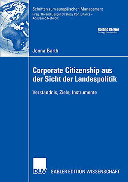 Kartonierter Einband Corporate Citizenship aus der Sicht der Landespolitik von Jonna Barth