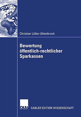 Kartonierter Einband Bewertung öffentlich-rechtlicher Sparkassen von Christian Lütke-Uhlenbrock