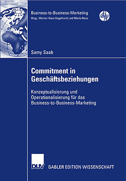 Kartonierter Einband Commitment in Geschäftsbeziehungen von Samy Saab