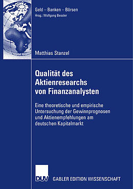 Kartonierter Einband Qualität des Aktienresearch von Finanzanalysten von Matthias Stanzel