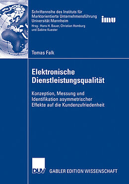 Kartonierter Einband Elektronische Dienstleistungsqualität von Tomas Falk