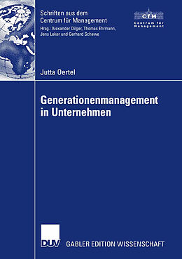 Kartonierter Einband Generationenmanagement in Unternehmen von Jutta Oertel