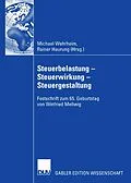 E-Book (pdf) Steuerbelastung - Steuerwirkung - Steuergestaltung von Michael Wehrheim, Rainer Heurung