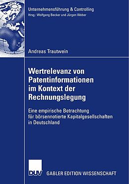 E-Book (pdf) Wertrelevanz von Patentinformationen im Kontext der Rechnungslegung von Andreas Trautwein