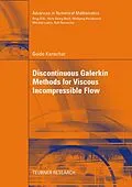 PDF Discontinuous Galerkin Methods for Viscous Incompressible Flow von Guido Kanschat