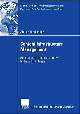 E-Book (pdf) Content Infrastructure Management von Alexander Benlian