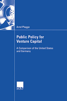 E-Book (pdf) Public Policy for Venture Capital von Arnd Plagge