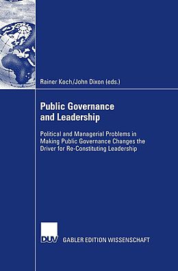E-Book (pdf) Public Governance and Leadership von Rainer Koch, John Dixon