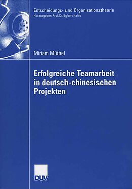 E-Book (pdf) Erfolgreiche Teamarbeit in deutsch-chinesischen Projekten von Miriam Müthel