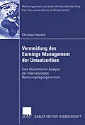 E-Book (pdf) Vermeidung des Earnings Management der Umsatzerlöse von Christian Herold