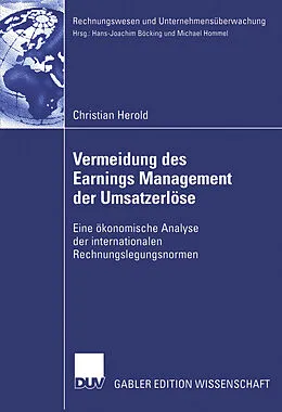 E-Book (pdf) Vermeidung des Earnings Management der Umsatzerlöse von Christian Herold