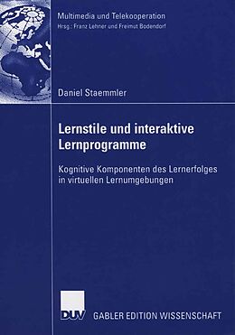E-Book (pdf) Lernstile und interaktive Lernprogramme von Daniel Staemmler