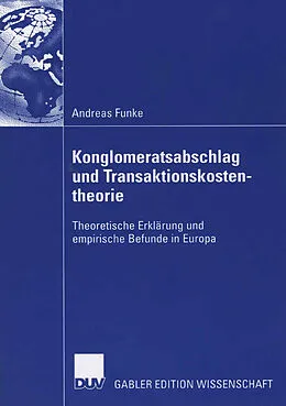 E-Book (pdf) Konglomeratsabschlag undTransaktionskostentheorie von Andreas Funke