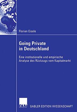 E-Book (pdf) Going Private in Deutschland von Florian Eisele