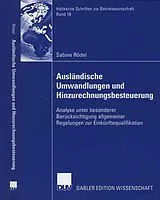 E-Book (pdf) Ausländische Umwandlungen und Hinzurechnungsbesteuerung von Sabine Rödel