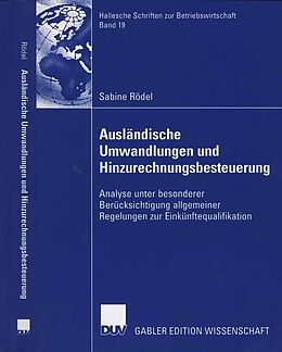 E-Book (pdf) Ausländische Umwandlungen und Hinzurechnungsbesteuerung von Sabine Rödel