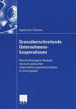 E-Book (pdf) Grenzüberschreitende Unternehmenskooperationen von Agnieszka Osiecka