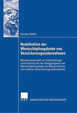 E-Book (pdf) Redefinition der Wertschöpfungskette von Versicherungsunternehmen von Carsten Rahlfs