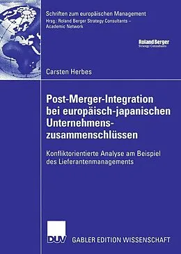 E-Book (pdf) Post-Merger-Integration bei europäisch-japanischen Unternehmenszusammenschlüssen von Carsten Herbes