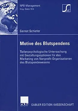 E-Book (pdf) Motive des Blutspendens von Gernot Schiefer