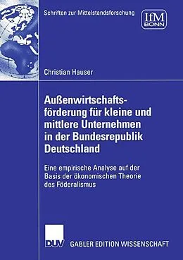 E-Book (pdf) Außenwirtschaftsförderung für kleine und mittlere Unternehmen in der Bundesrepublik Deutschland von Christian Hauser